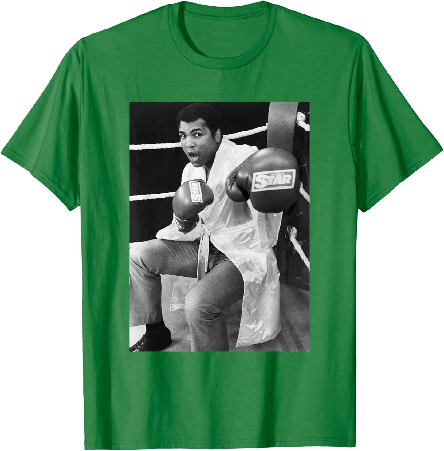 Boxhandschuhe Muhammad Ali Sparring Pose Promo 1981 T-Shirt - T-Shirt | Irish Green