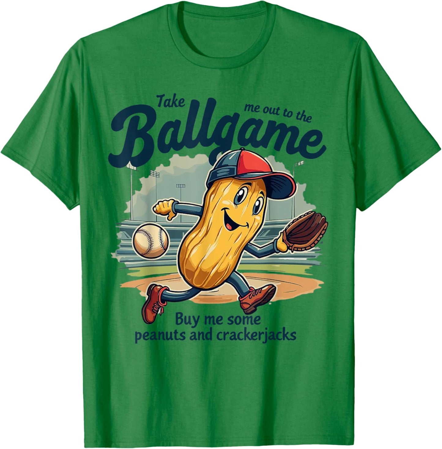Take me Out The Ballgame Funny Baseball T-Shirt - T-Shirt | Irish Green