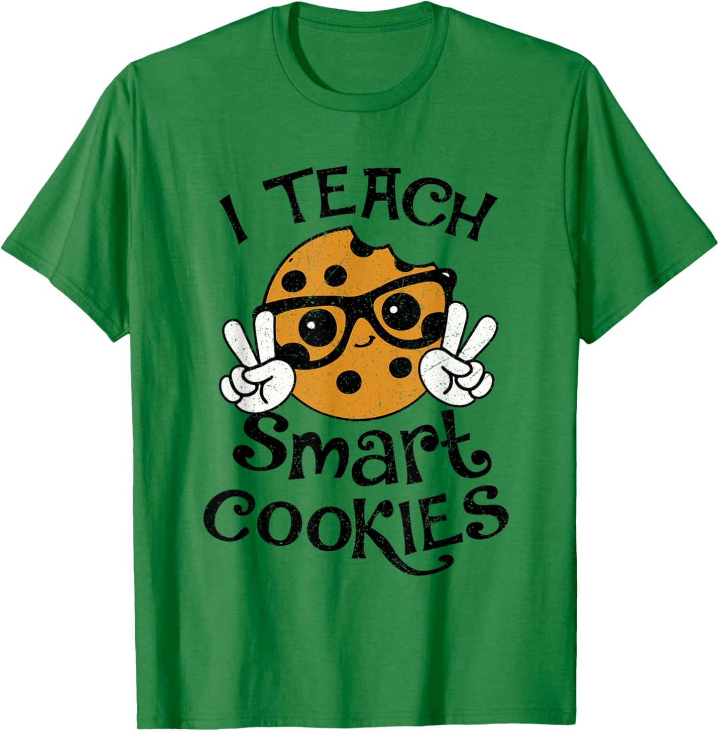 I Teach Smart Cookies Christmas Teacher Teaching Xmas Funny T-Shirt - T-Shirt | Irish Green