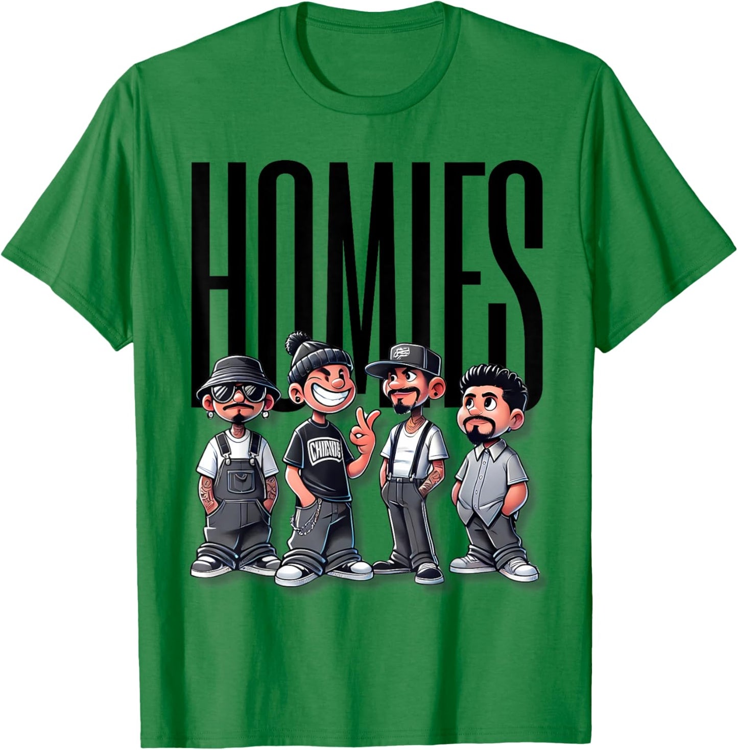 Cool Urban Cholo Vato Chicano Latino Mexican Pride Homies T-Shirt - T-Shirt | Irish Green