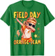 Field Day Orange Team Dabbing Girl Kids Games Field Trip Fun T-Shirt - T-Shirt | Irish Green