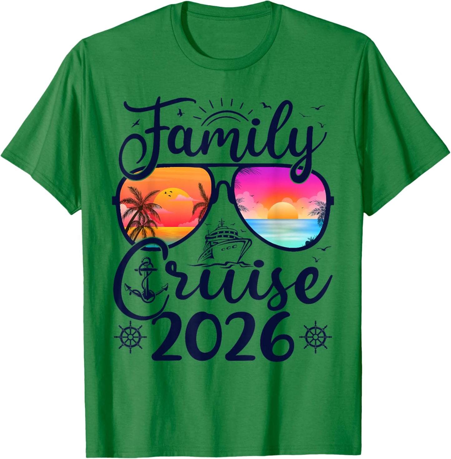 Family Cruise 2026 Summer Vacation Matching Family Cruise T-Shirt - T-Shirt | Irish Green