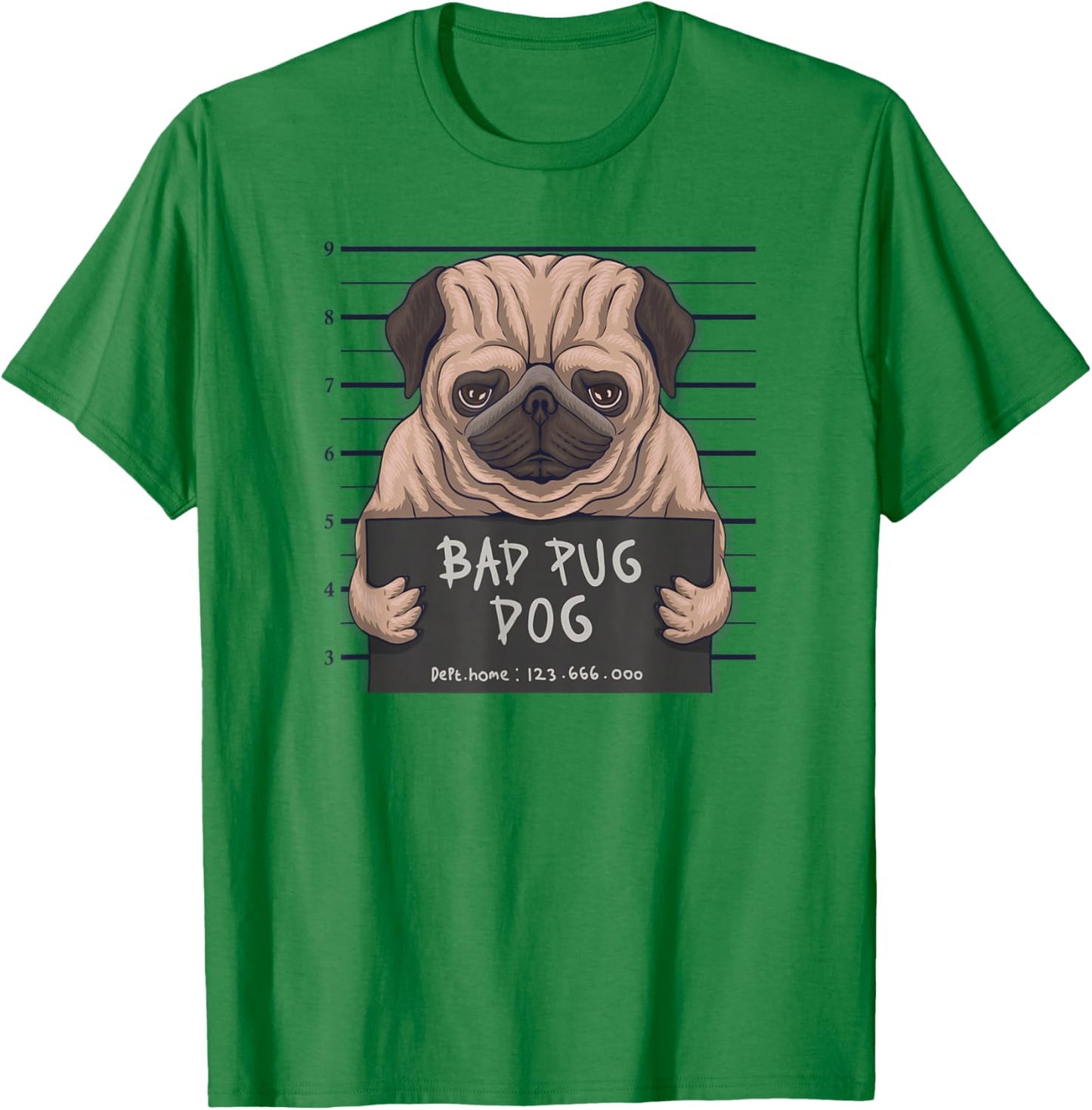 Bad Carlin Cadeau pour Les Amoureux des carlins T-Shirt - T-Shirt | Irish Green