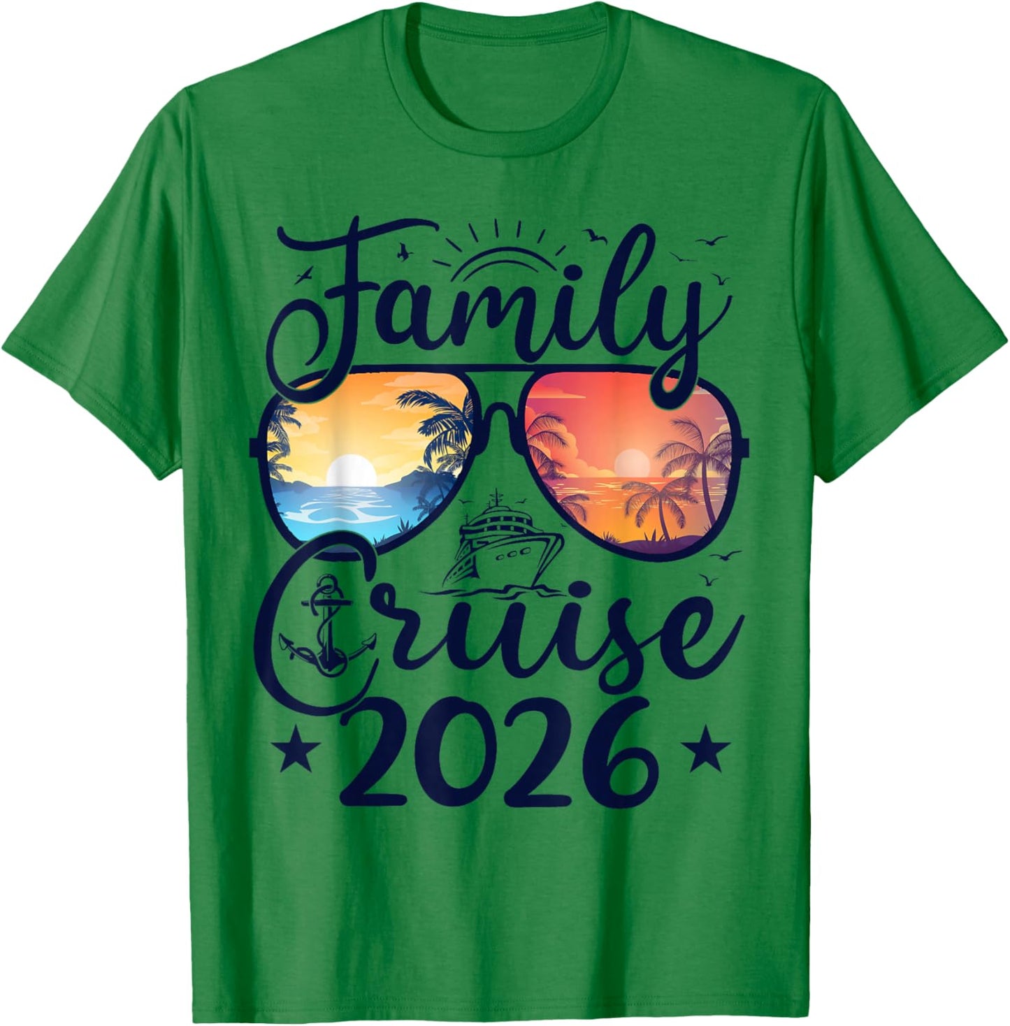 Family Cruise 2026 Summer Vacation Matching Family Cruise T-Shirt - T-Shirt | Irish Green