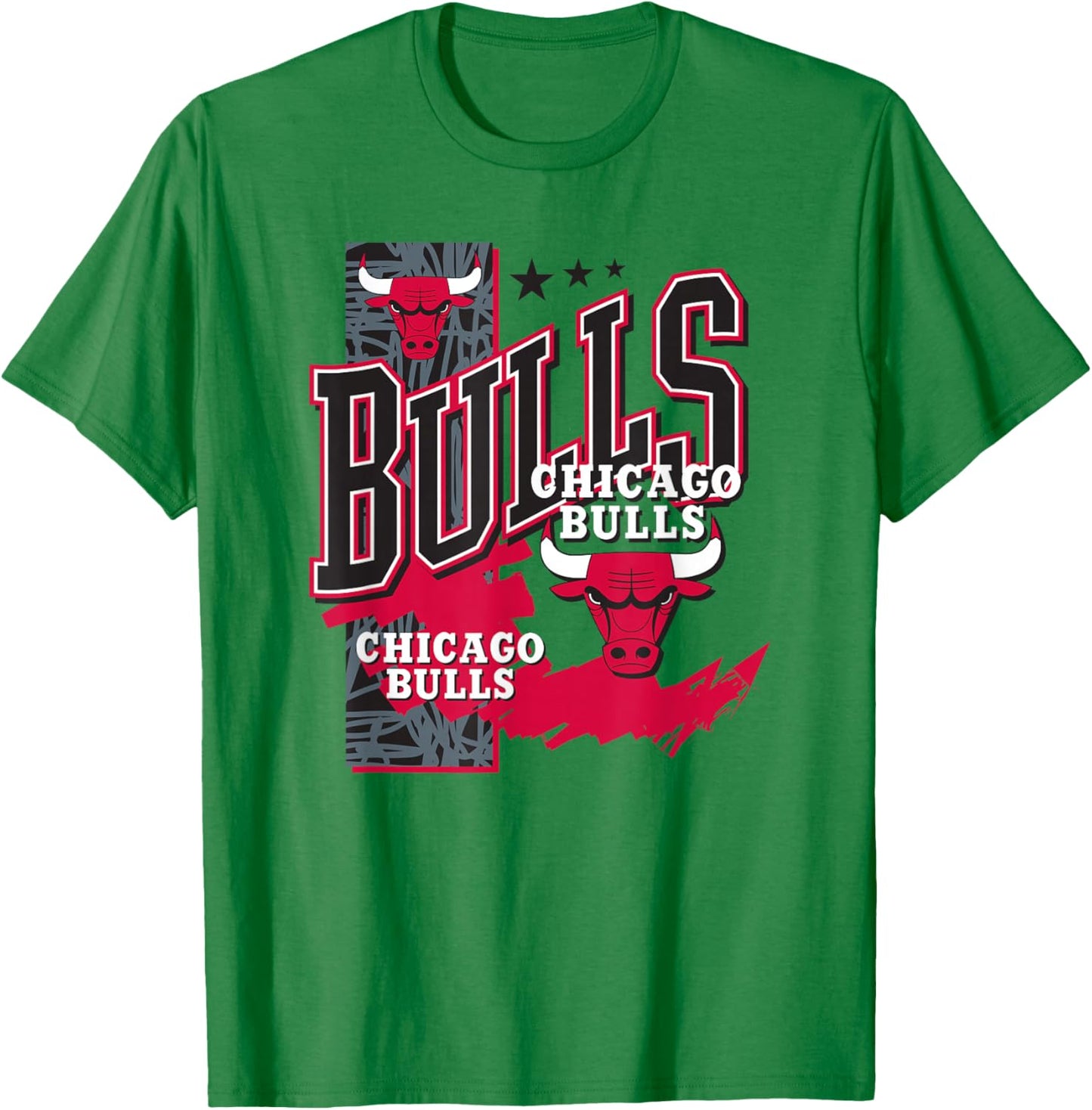 Joueur barré Officiel des Chicago Bulls de la NBA T-Shirt - T-Shirt | Irish Green