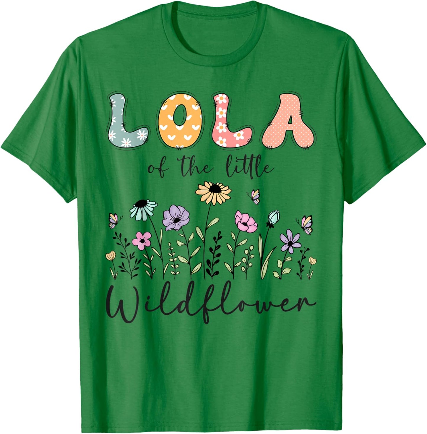 Lola of The Little Wildflower Birthday Girl Matching T-Shirt - T-Shirt | Irish Green