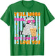 Y'all were Feral But I Low Key Love You Raccoon Cute Teacher T-Shirt - T-Shirt | Irish Green
