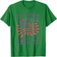 Women Retro She Loves Jesus and America Too USA 4th of July T-Shirt - T-Shirt | Irish Green