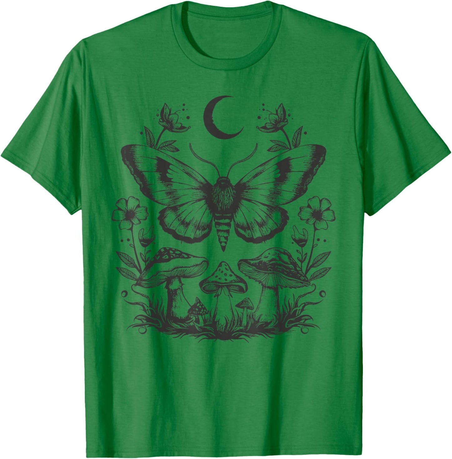 Butterfly Grunge Fairycore Therian Cute Moth Aesthetic Y2K T-Shirt - T-Shirt | Irish Green