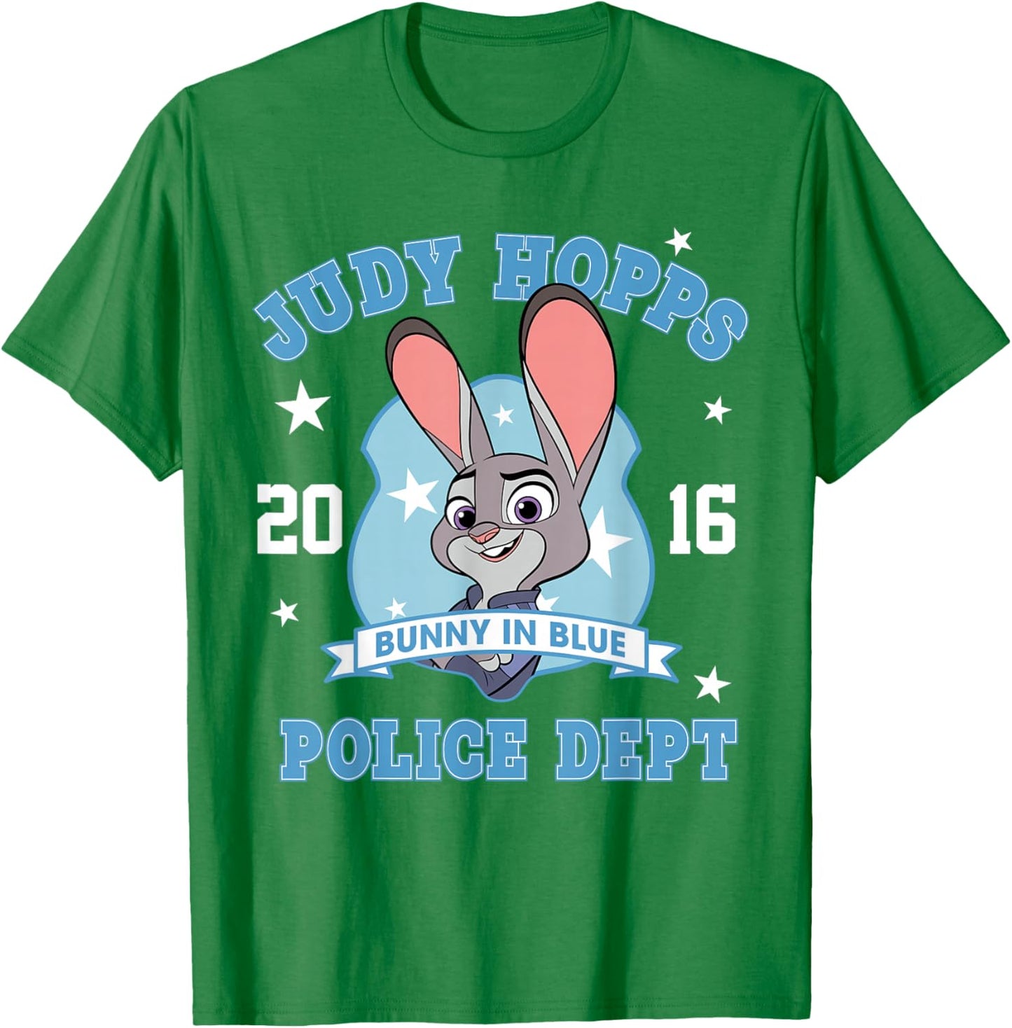 Zootopia 2 Judy Hopps Police Dept T-Shirt - T-Shirt | Irish Green