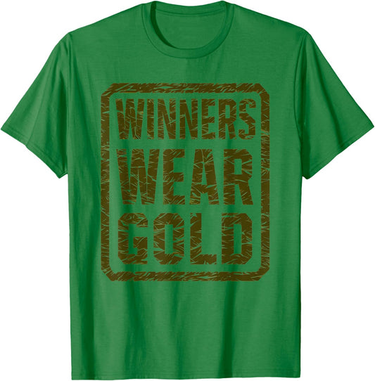 Retro Winners WEAR Gold Team Tournament War Game Day T-Shirt - T-Shirt | Irish Green