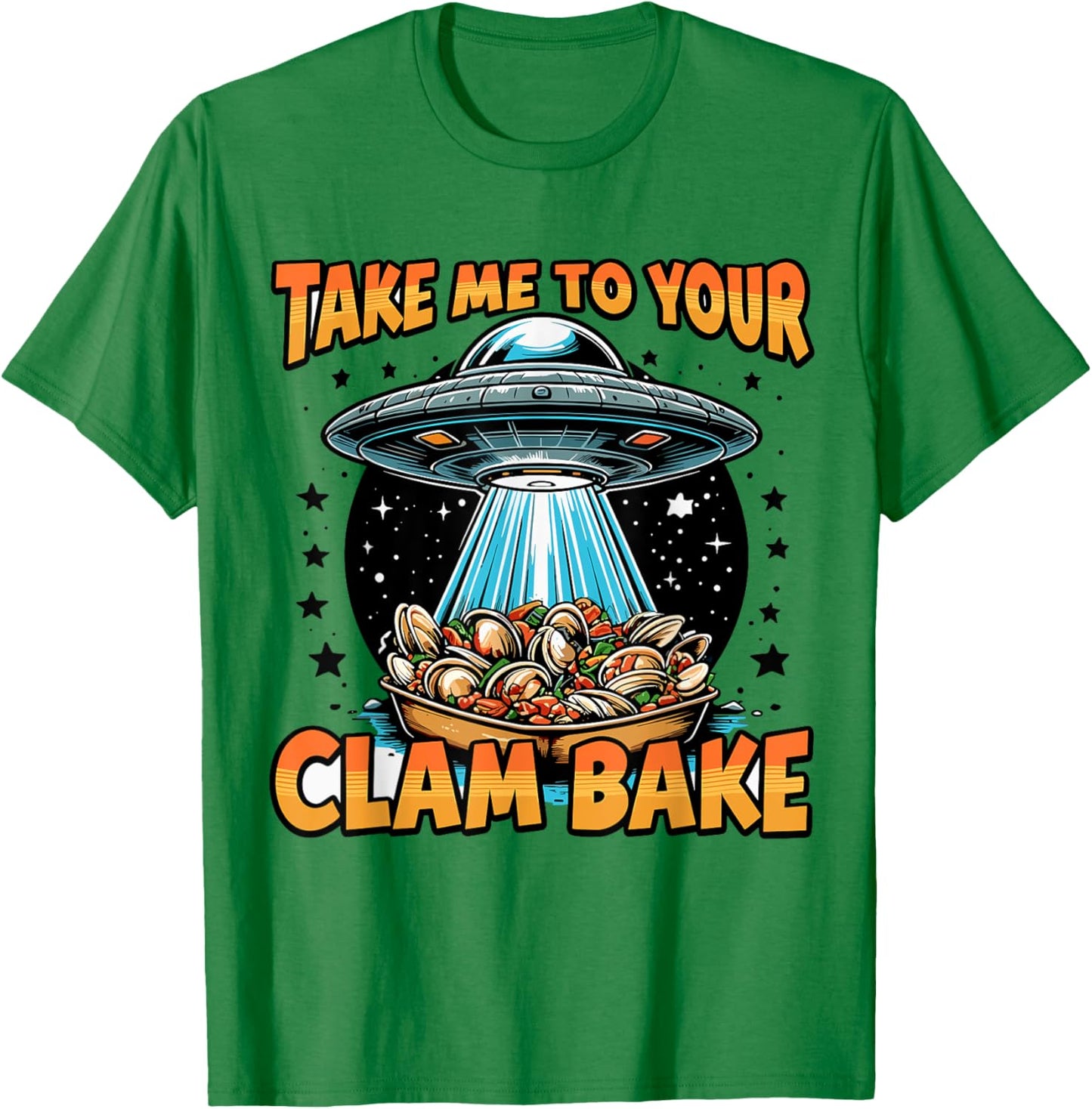 Take Me to Your Clam Bake East Coast Cuisine Funny Clam Bake T-Shirt - T-Shirt | Irish Green