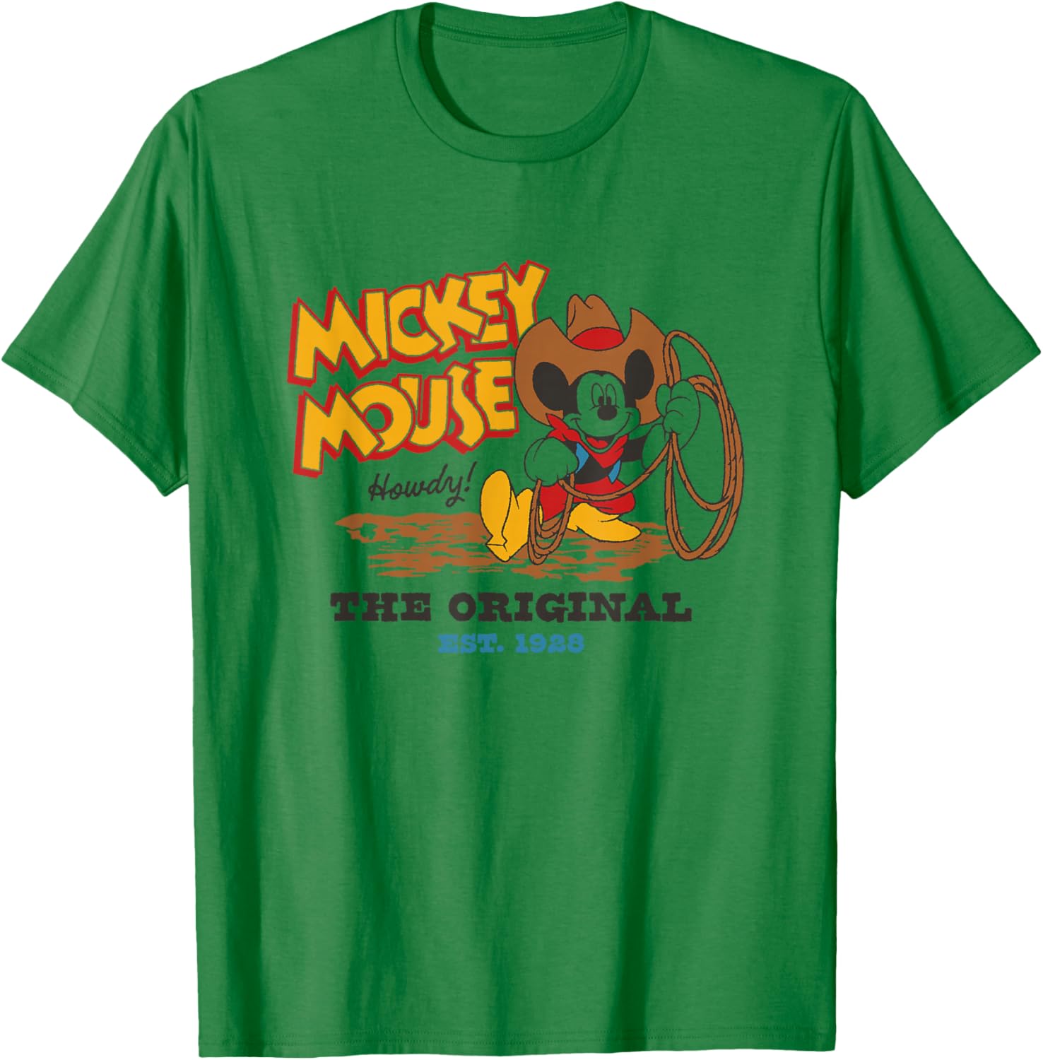Disney Mickey And Friends Mickey Mouse The Original Retro T-Shirt - T-Shirt | Irish Green