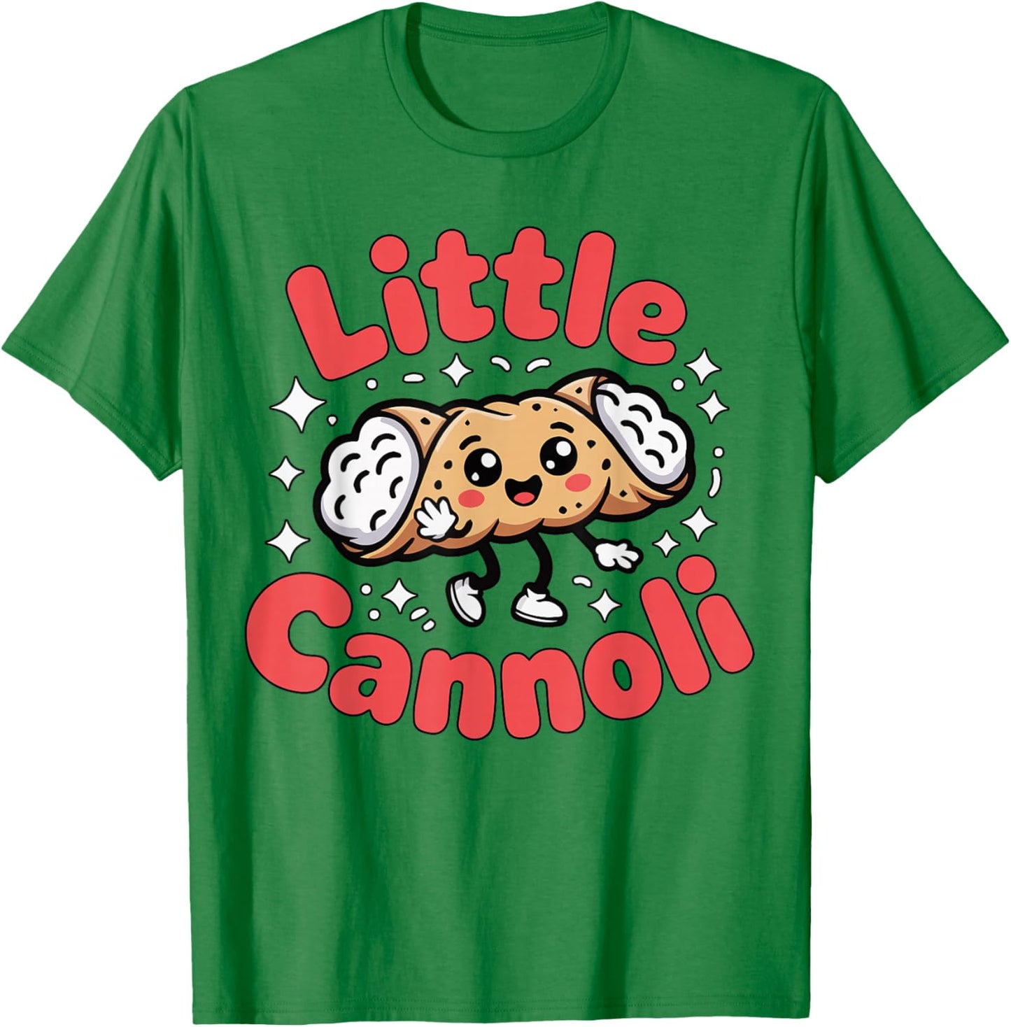 Toddler Little Cannoli Cute Italian Food Funny Italy Italia T-Shirt - T-Shirt | Irish Green
