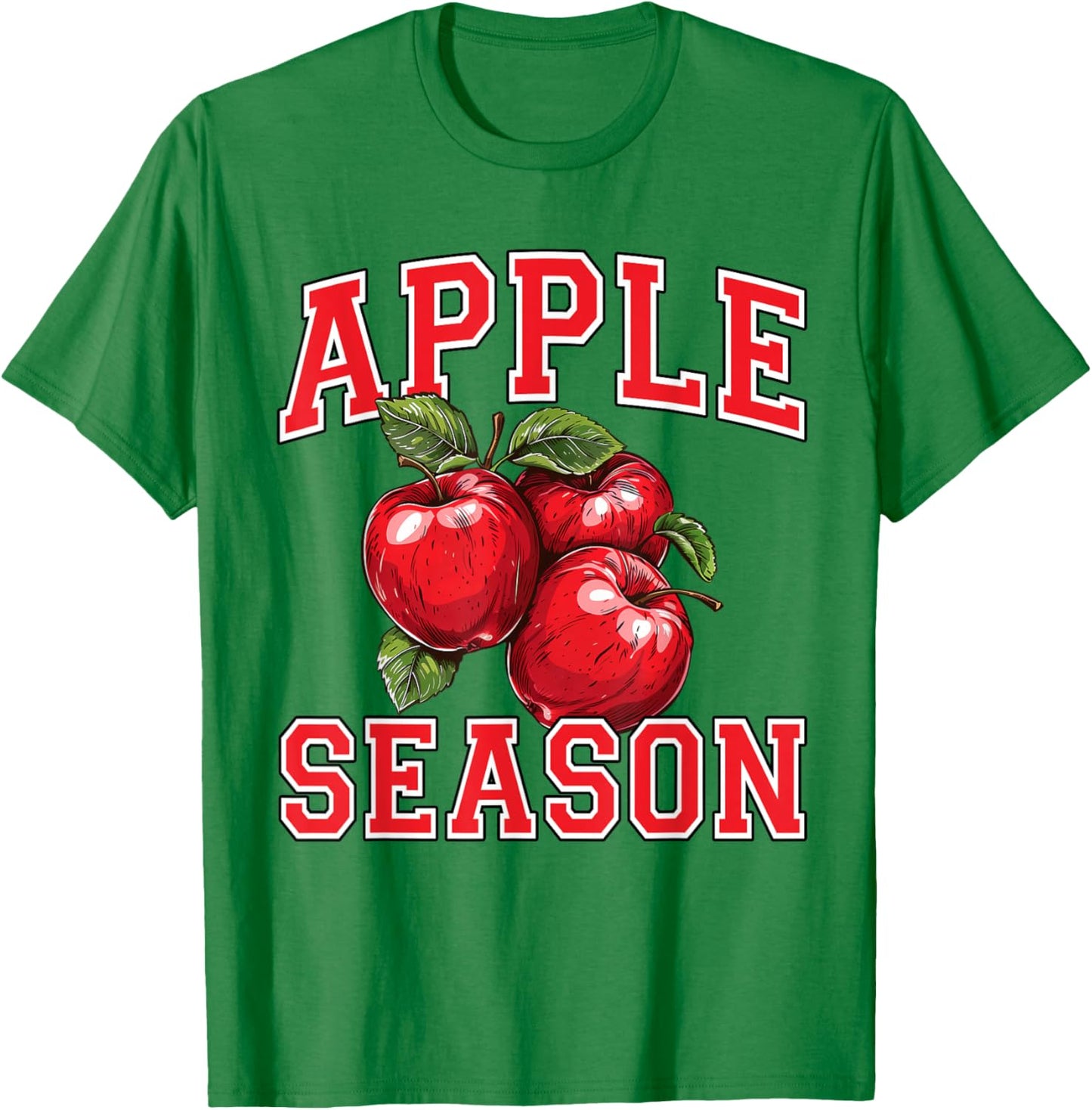 Apple Picking Season Farm Fresh Farmer Apple Orchard Harvest T-Shirt - T-Shirt | Irish Green
