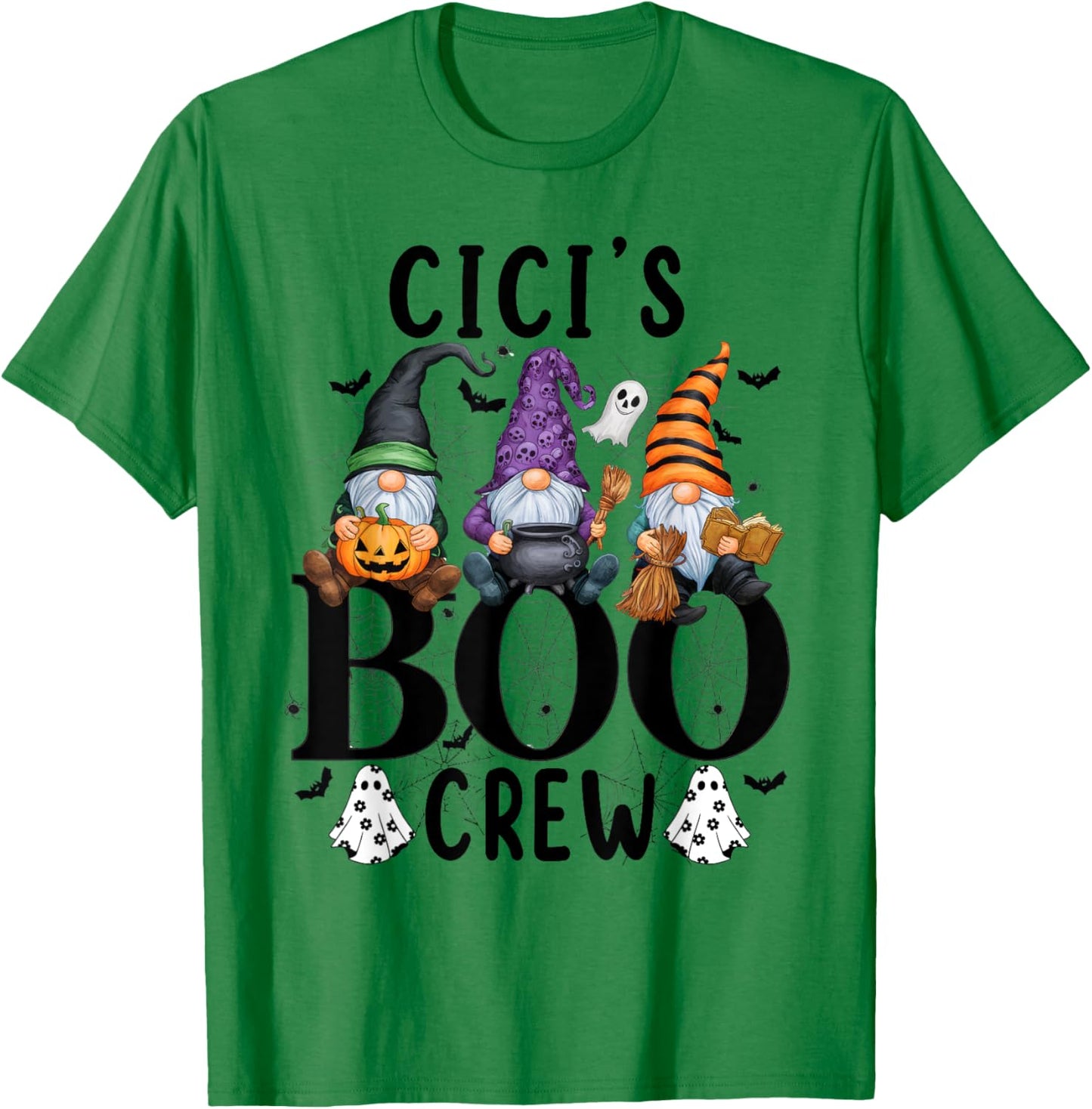 Gnome Cici's Boo Crew , Shirt for Grandma Mom T-Shirt - T-Shirt | Irish Green
