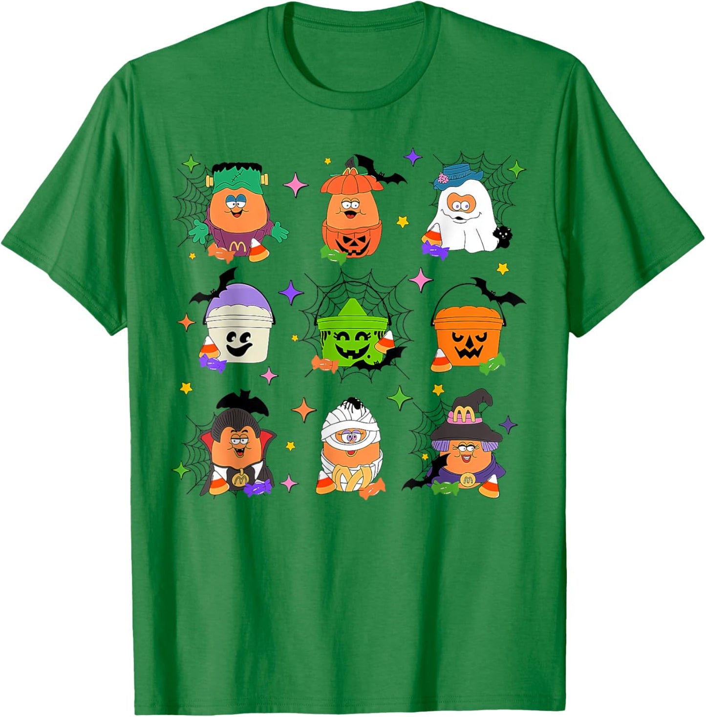 Spooky Nuggets Meal Bucket Halloween Chicken Nuggets T-Shirt - T-Shirt | Irish Green