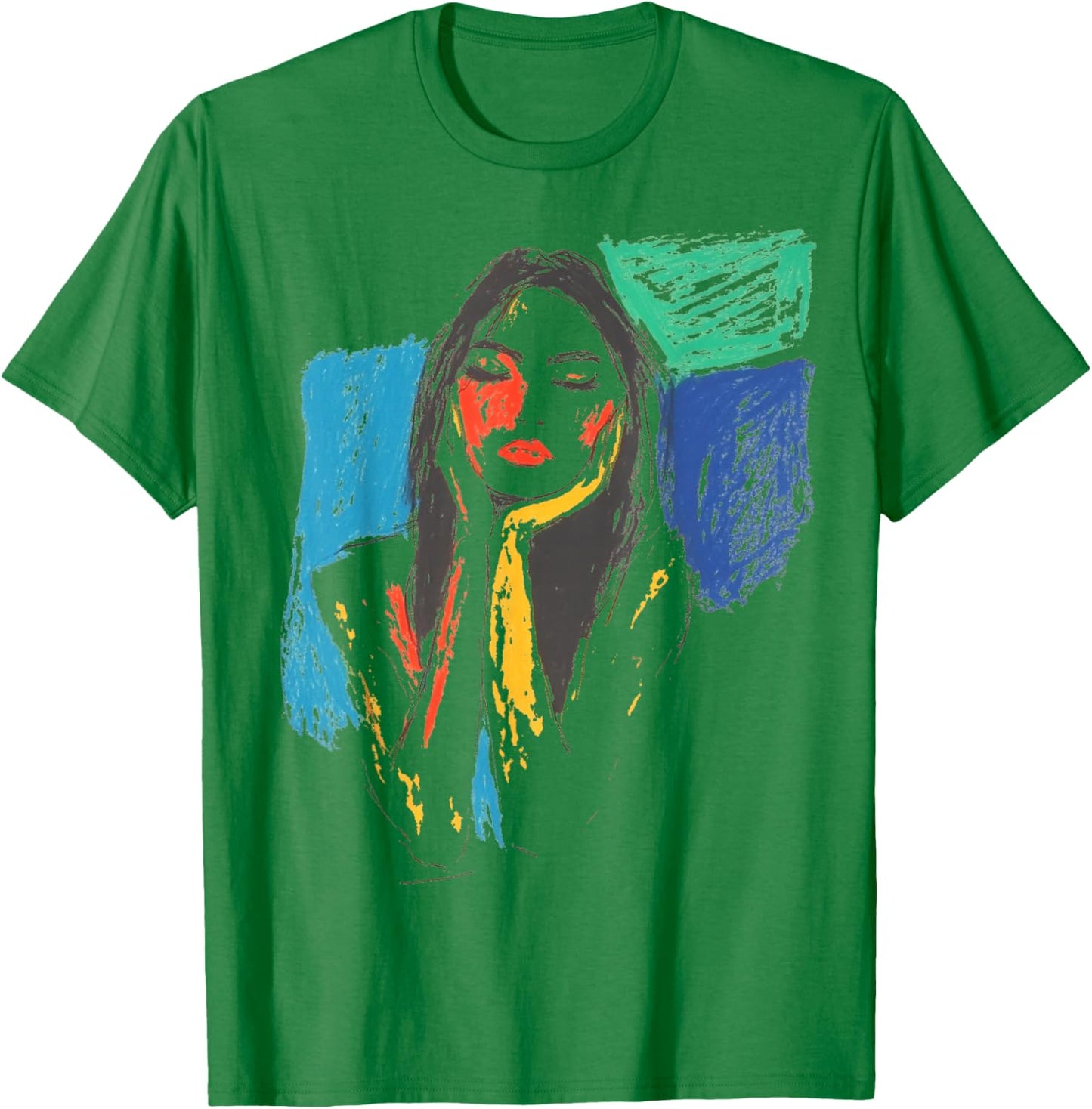Colorful Abstract Graffiti Art Women's Graphic T-Shirt - T-Shirt | Irish Green