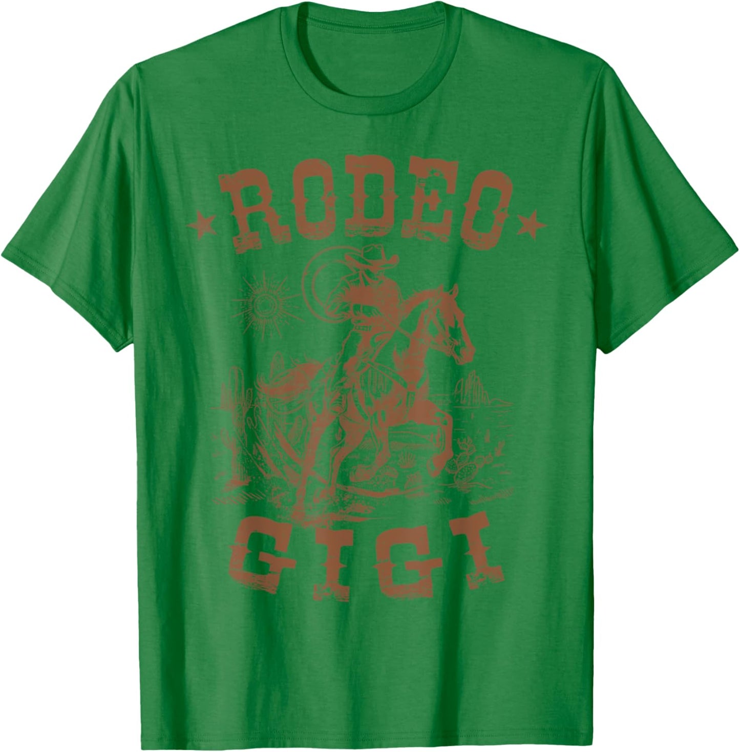 Rodeo Gigi Western Cowboy Family Matching Mother's Day T-Shirt - T-Shirt | Irish Green