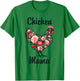 Mother's Day Funny Mom Cute Floral Mama Chicken Lover T-Shirt - T-Shirt | Irish Green