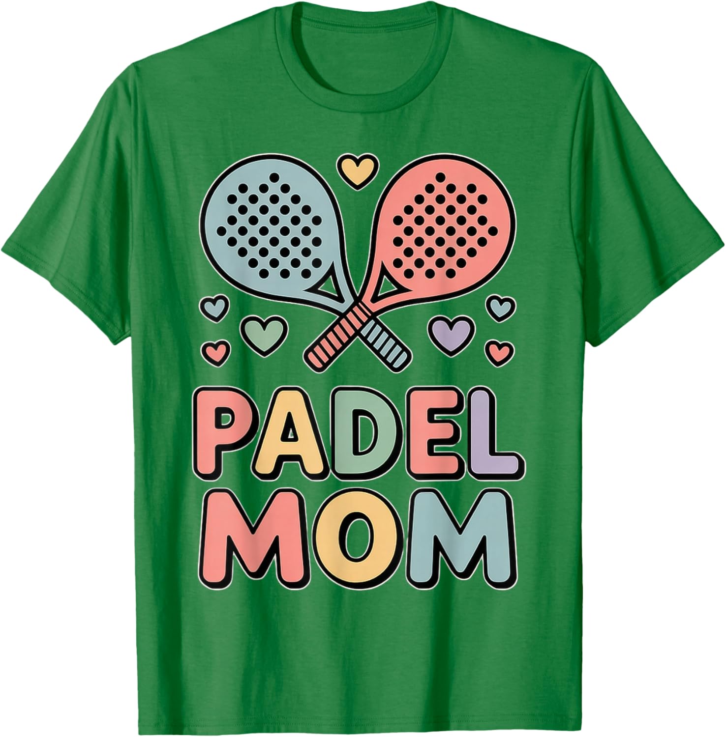 Pretty Padel Mom Outfit T-Shirt - T-Shirt | Irish Green