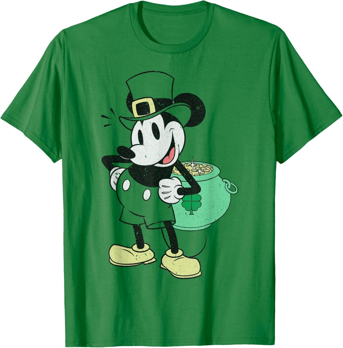 Disney Mickey and Friends St. Patrick's Day Shamrock Suit T-Shirt - T-Shirt | Irish Green