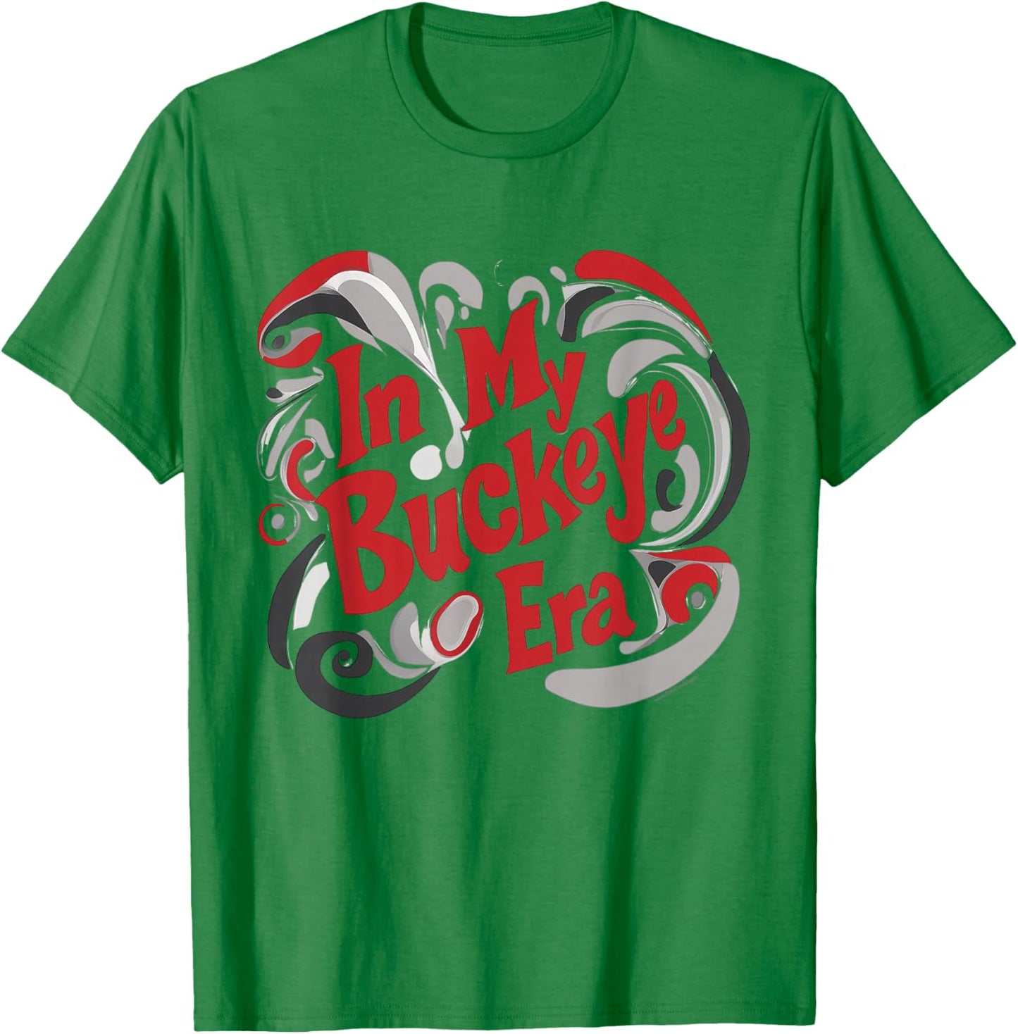 In my Buckeye Era Cute State Retro Vintage Girl Ohio T-Shirt - T-Shirt | Irish Green