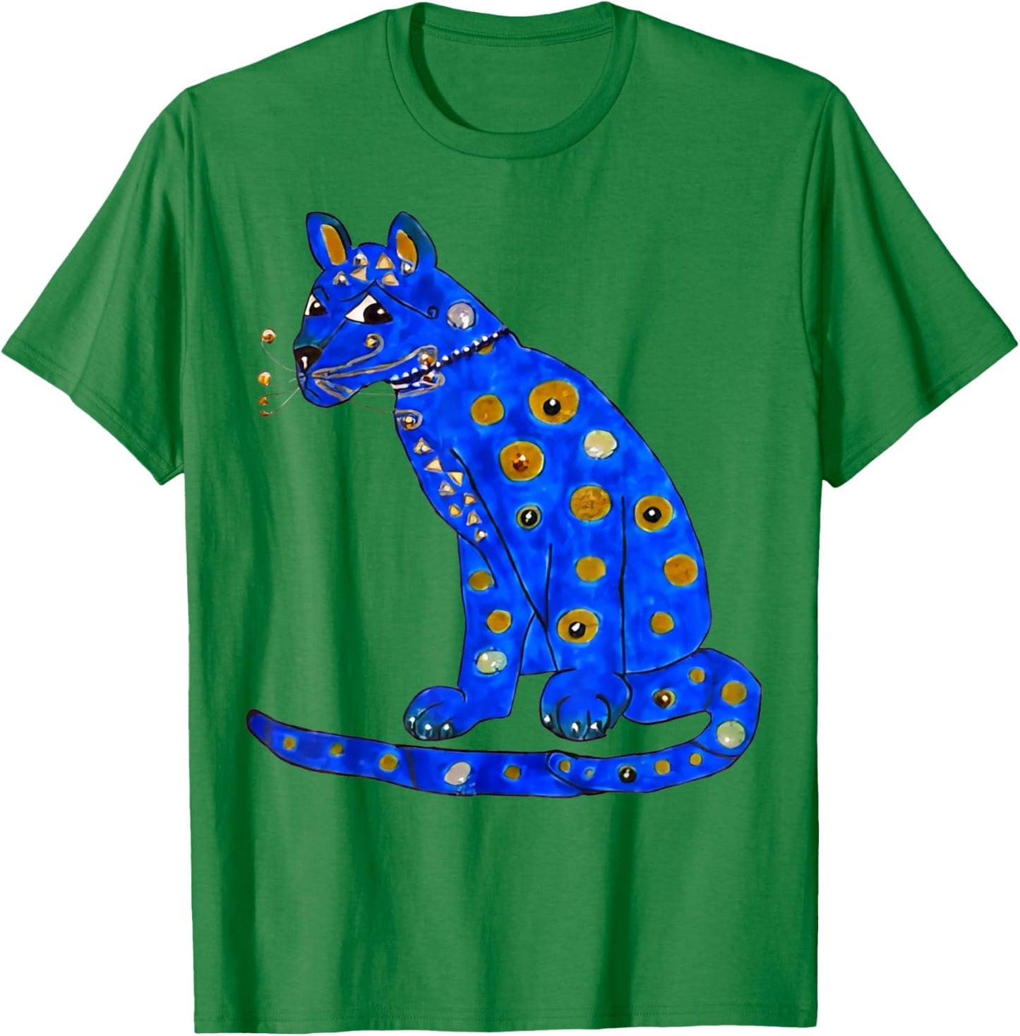 Cute Pet In My Heart -Adults Blue Ugly Blue Cat T-Shirt - T-Shirt | Irish Green