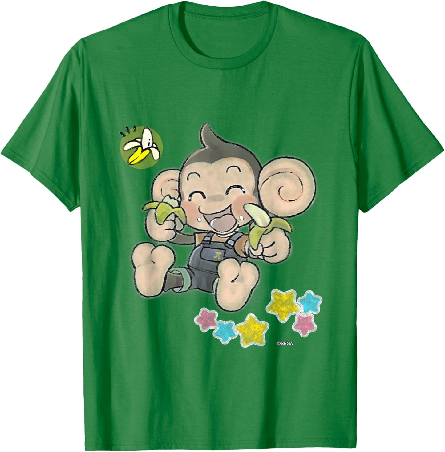 Super Monkey Ball Banana Rumble Banana and Eye Eye T-Shirt - T-Shirt | Irish Green