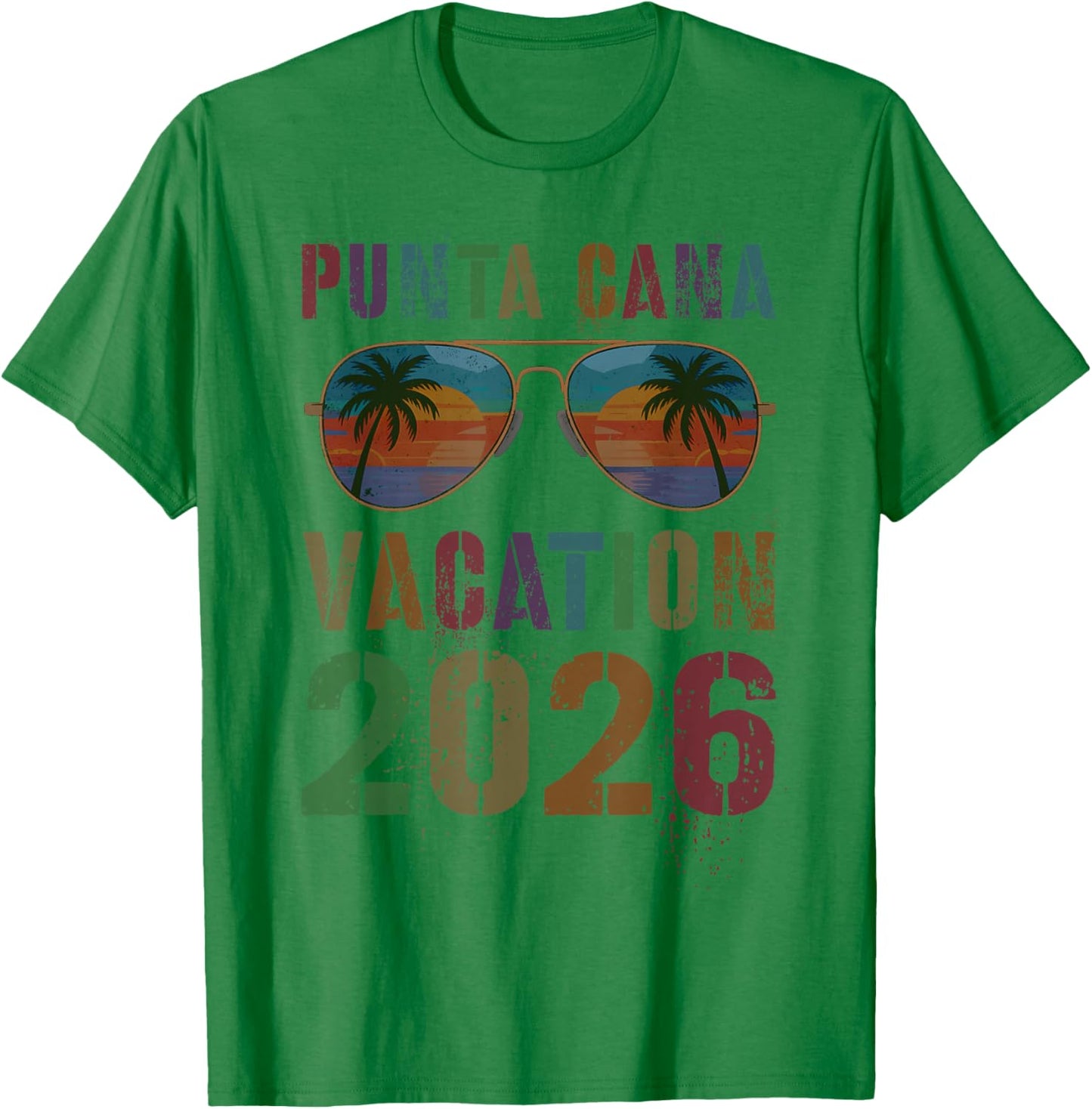 Rétro Punta CANA Vacation 2026 Voyage Croisière Voyage Assorti T-Shirt - T-Shirt | Irish Green