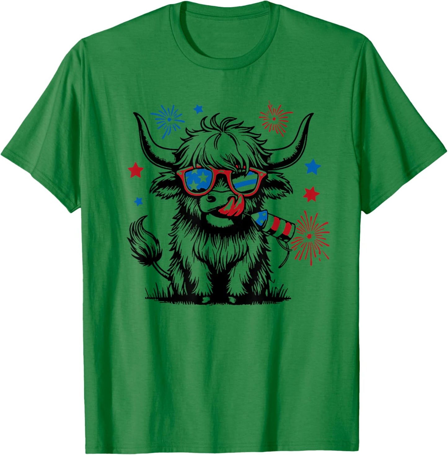 4th July Heifer T-Shirt - T-Shirt | Irish Green