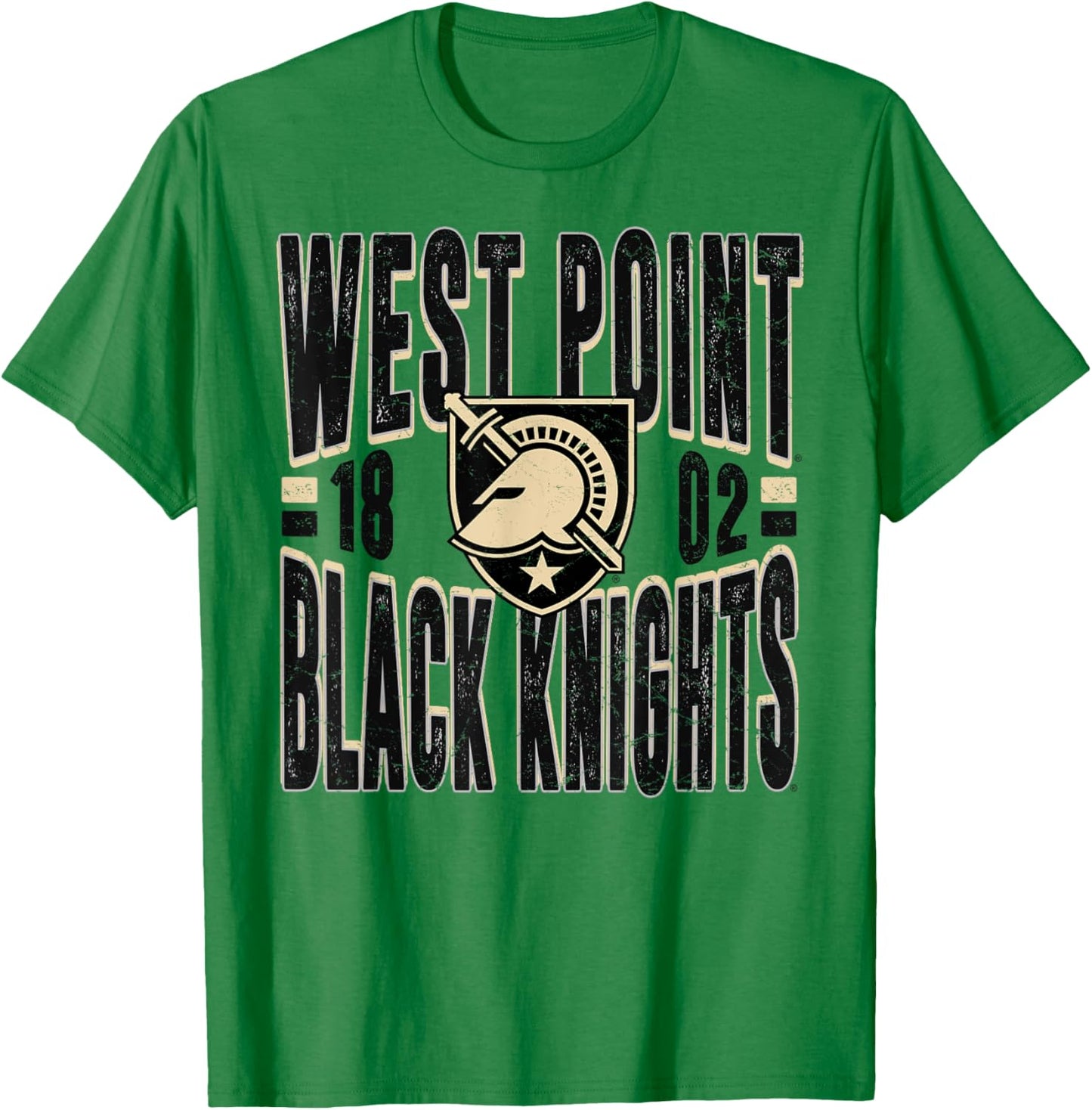 Army Black Knights Vintage 90's Retro Gray T-Shirt - T-Shirt | Irish Green