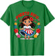 Puerto Rican Girl Culture Pride Cute Girl Traditional Dress T-Shirt - T-Shirt | Irish Green
