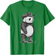 Vintage Panda Cowboy Cowgirl Funny Panda Western Country T-Shirt - T-Shirt | Irish Green
