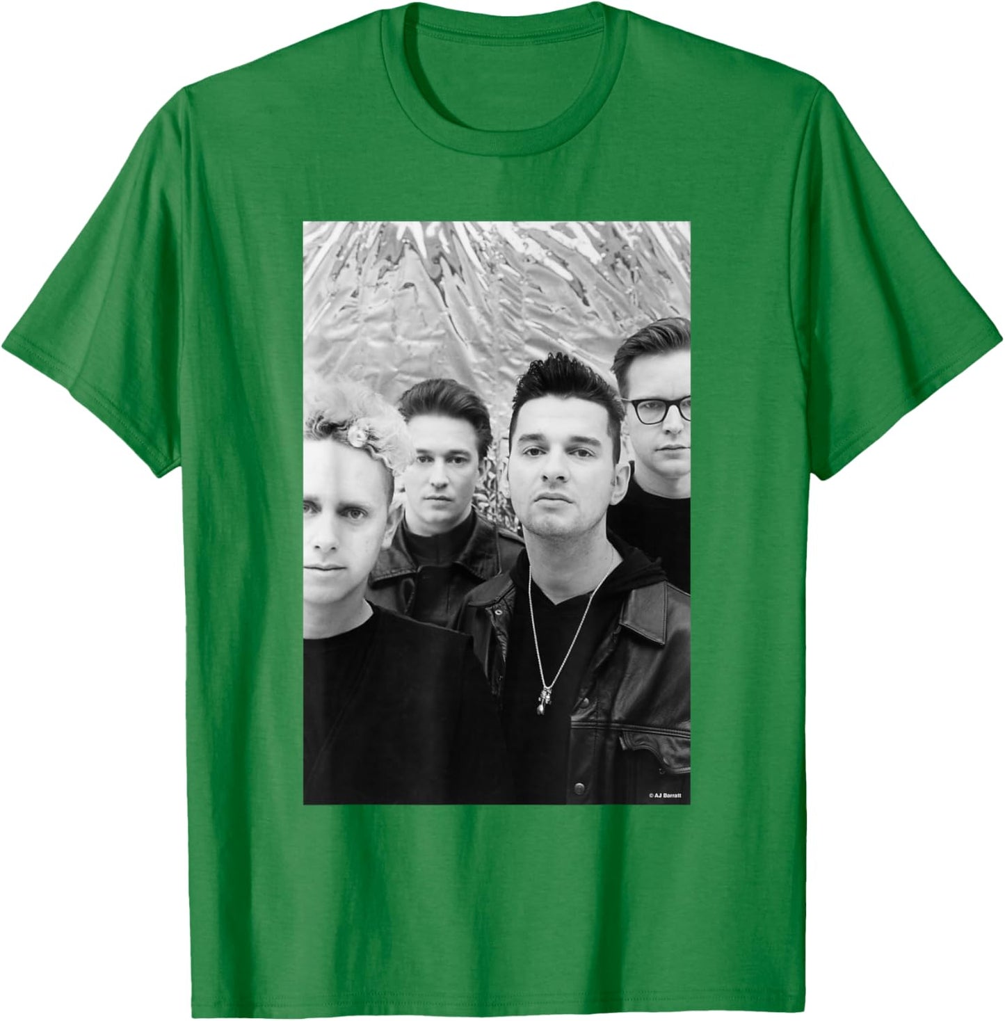 Depeche Mode Violator Era Portrait By AJ Barratt T-Shirt - T-Shirt | Irish Green