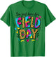I'm Just Here for Field Day Leopard Tie Dye Last Day School T-Shirt - T-Shirt | Irish Green