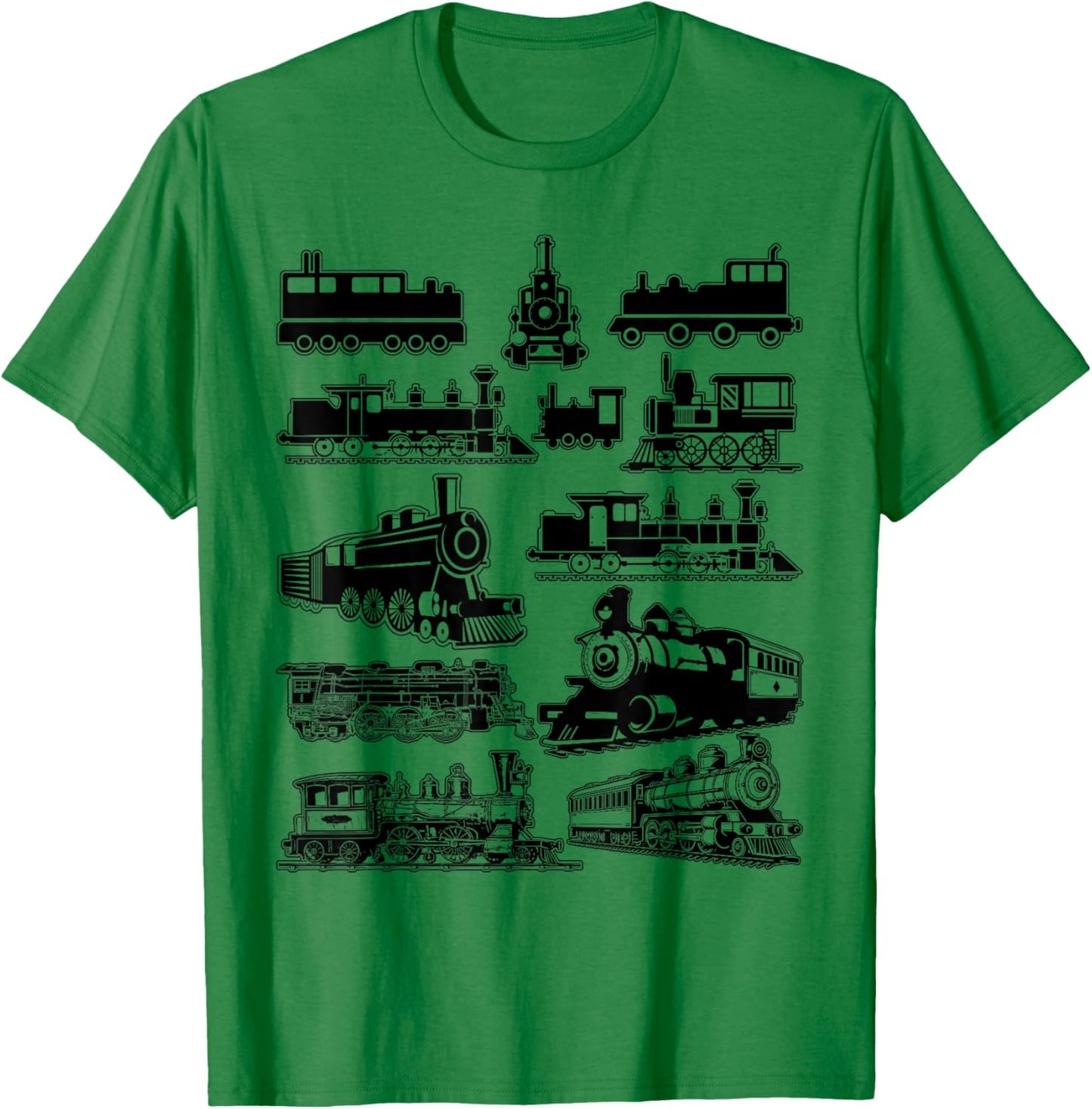 Vintage Steam Train Locomotive Toddler Boys Kids T-Shirt - T-Shirt | Irish Green