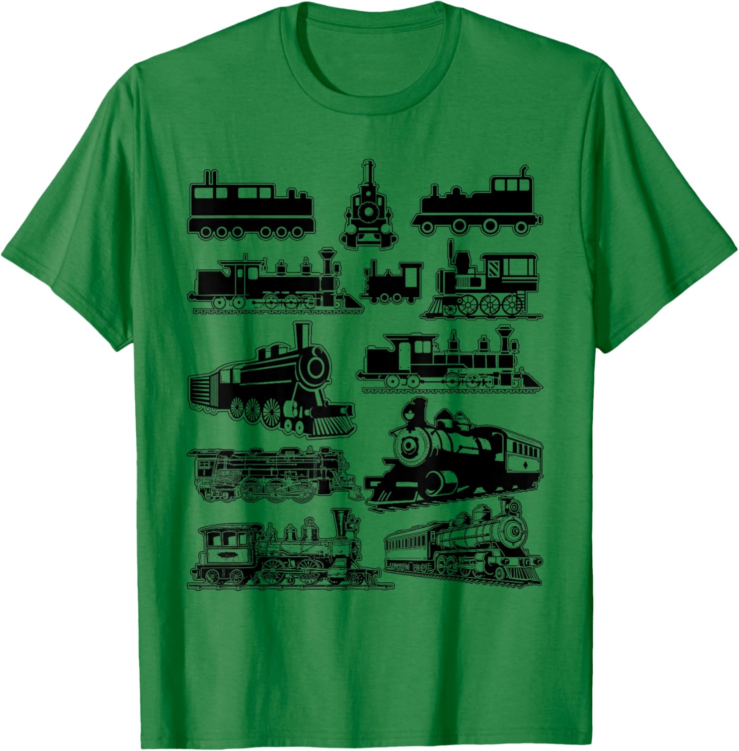 Vintage Steam Train Locomotive Toddler Boys Kids T-Shirt - T-Shirt | Irish Green