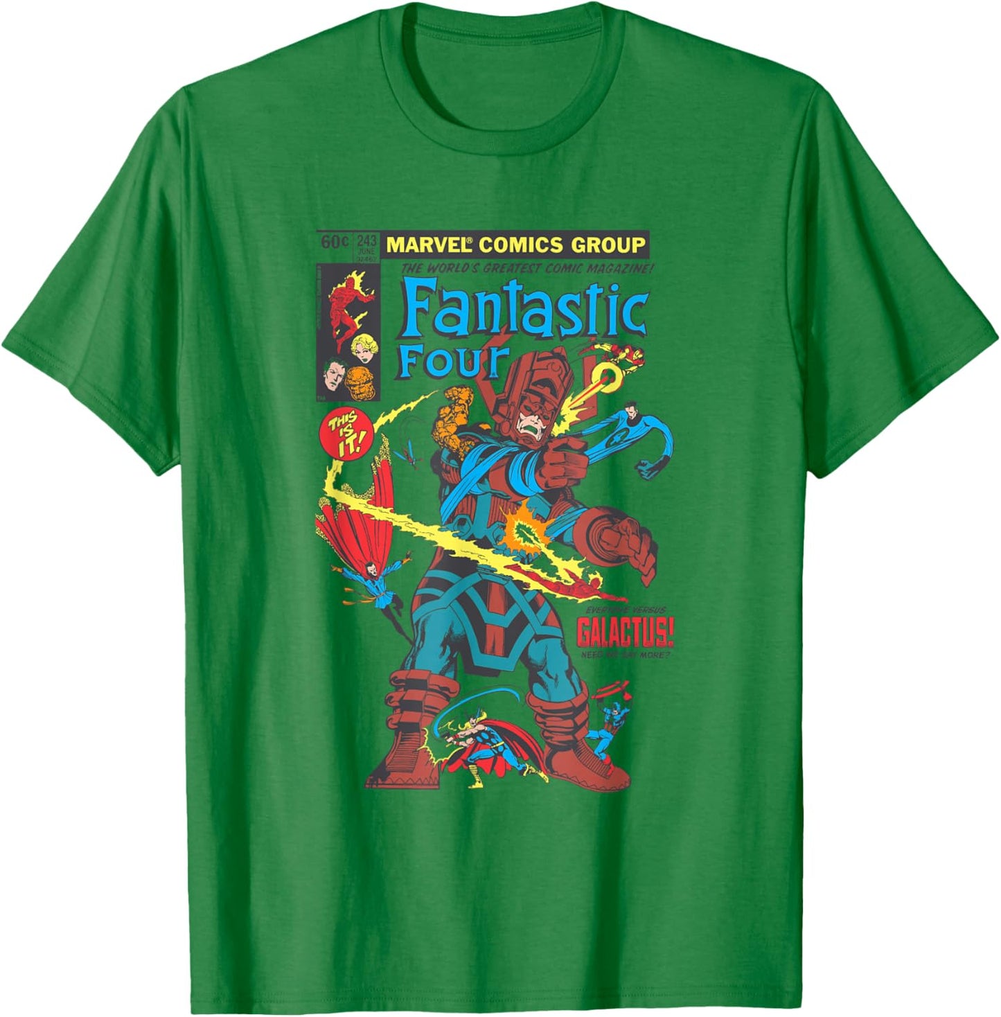 Fantastic Four First Comic Cover , White, S T-Shirt - T-Shirt | Irish Green