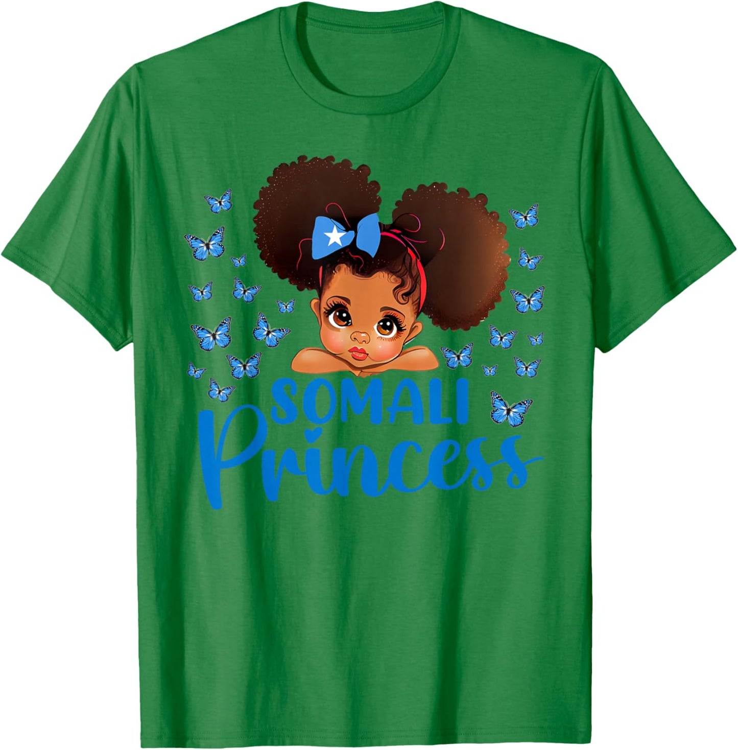 Somali Princess Somalia for Black Girls Kids T-Shirt - T-Shirt | Irish Green
