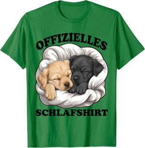 Official Sleep Shirt Funny Labrador Retriever Dog T-Shirt - T-Shirt | Irish Green