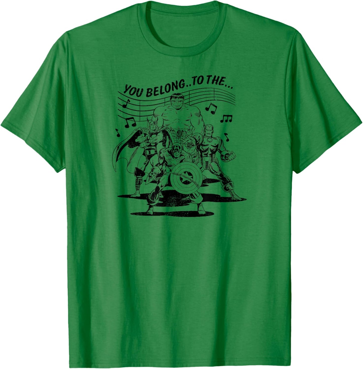 Marvel - You Belong To The Merry Marvel Marching Society T-Shirt - T-Shirt | Irish Green