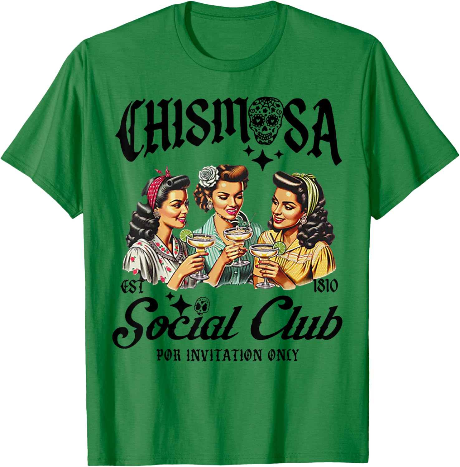 Chismosa Social Club T-Shirt - T-Shirt | Irish Green