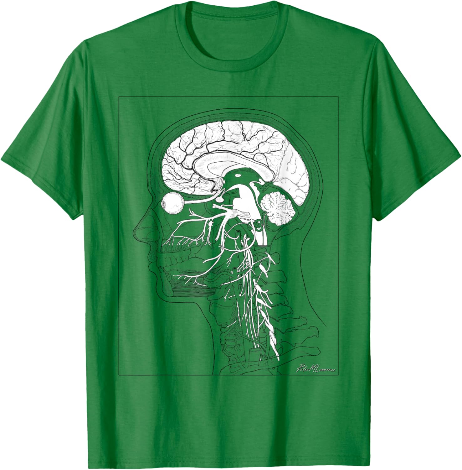 Head & Neck Anatomy T-Shirt - T-Shirt | Irish Green