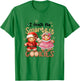 Cute Teacher Christmas Holidays I Teach The Smartest Cookies T-Shirt - T-Shirt | Irish Green