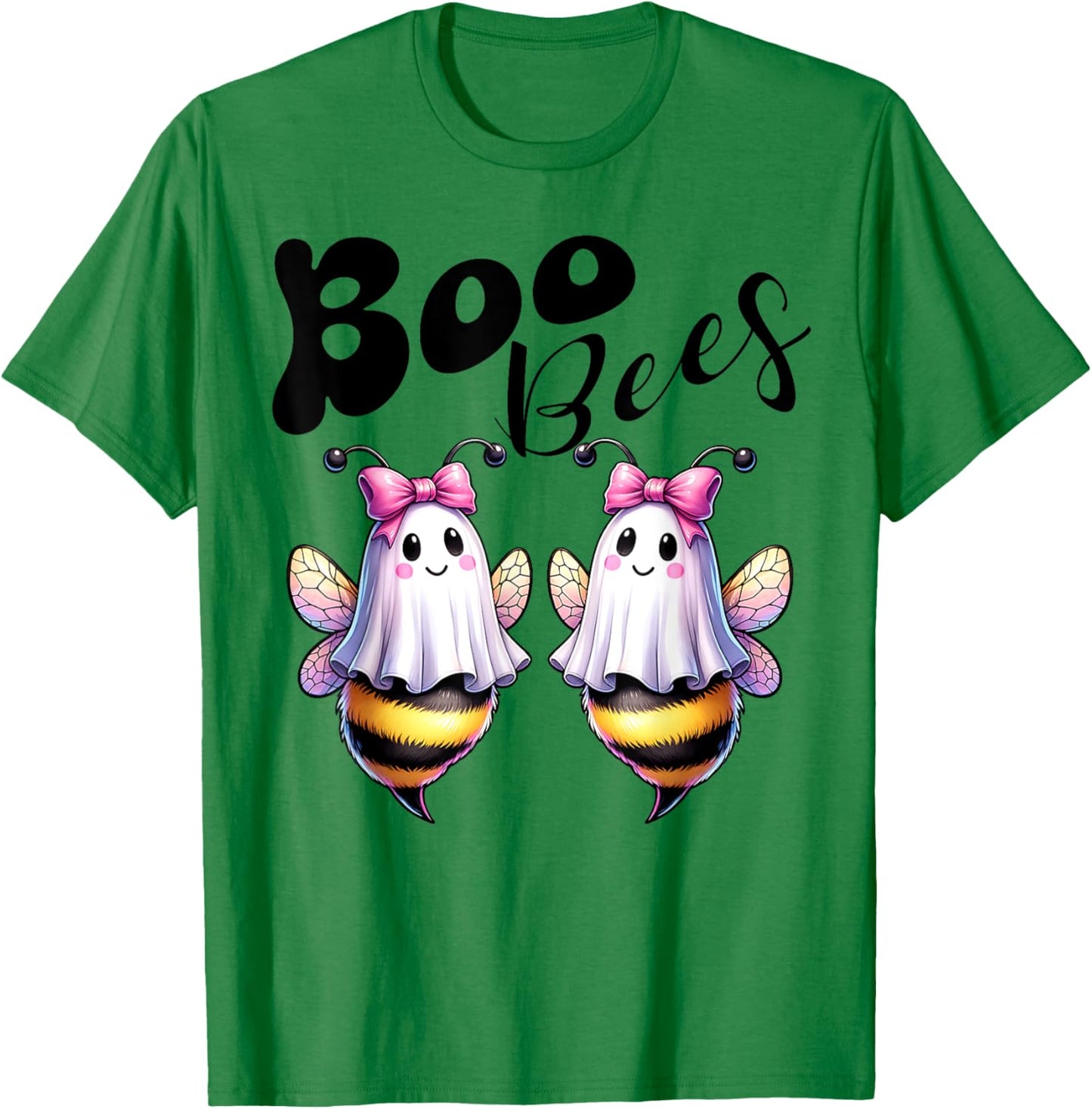 Boo Bees Ghost Bee Halloween Costume Women Funny T-Shirt - T-Shirt | Irish Green