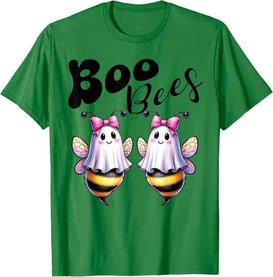 Boo Bees Ghost Bee Halloween Costume Women Funny T-Shirt - T-Shirt | Irish Green
