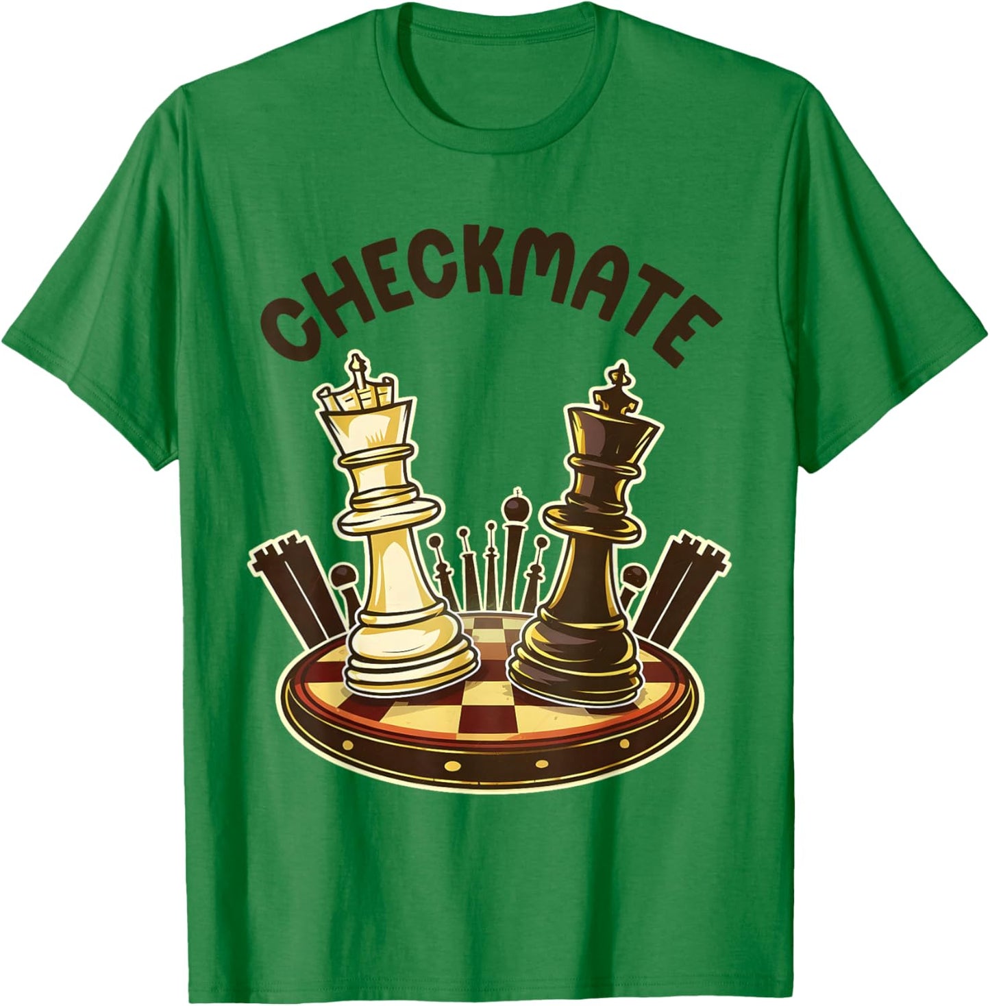 Checkmate Grand Master Chess Player Retro Chess Birthday Men T-Shirt - T-Shirt | Irish Green