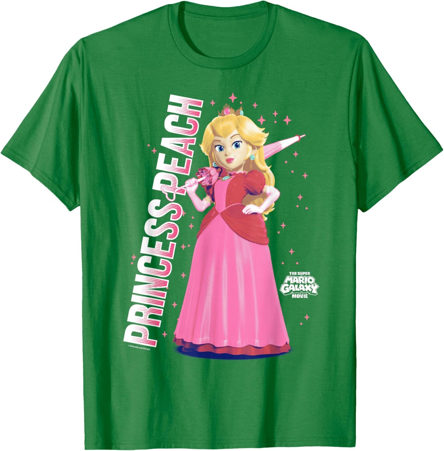 The Super Mario Galaxy Movie Galatic Princess Peach T-Shirt - T-Shirt | Irish Green