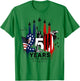 American 1776-2026 Air Force 4th of July 250 Years Freedom T-Shirt - T-Shirt | Irish Green